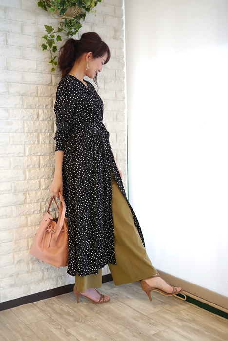 豪華 New Anana アナナ N18a306 ドットサテン２wayロングワンピース 国内最安値 Ihmc21 Com